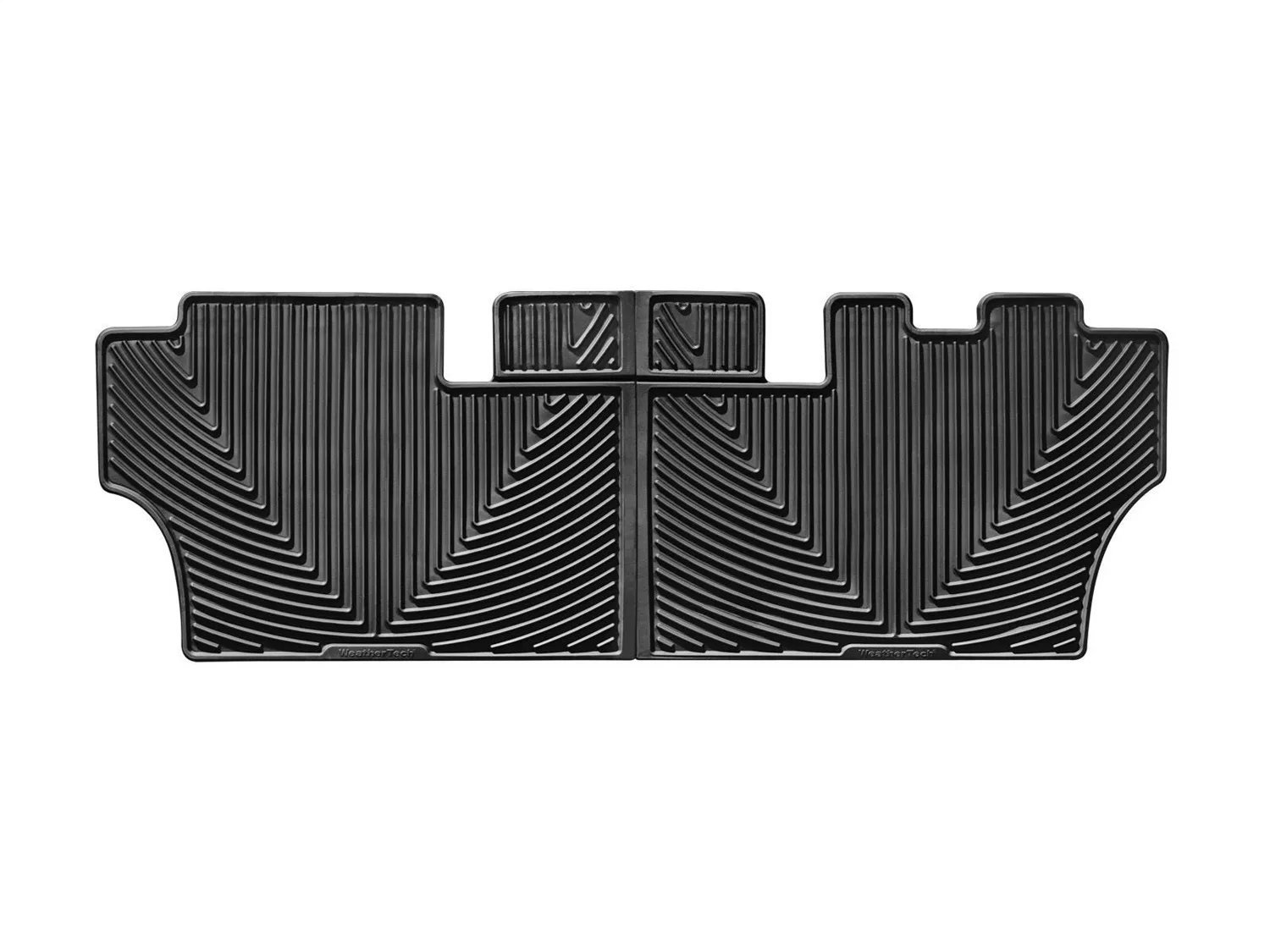 WeatherTech All Weather Floor Mats; Black; Third Row;