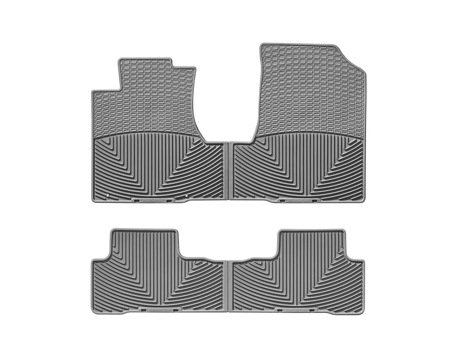 WeatherTech All Weather Floor Mats; Gray; Front and Rear;