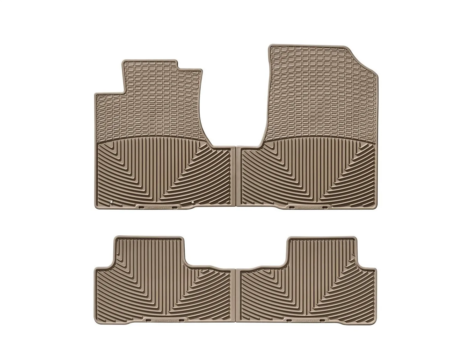 WeatherTech All Weather Floor Mats; Tan; Front and Rear;