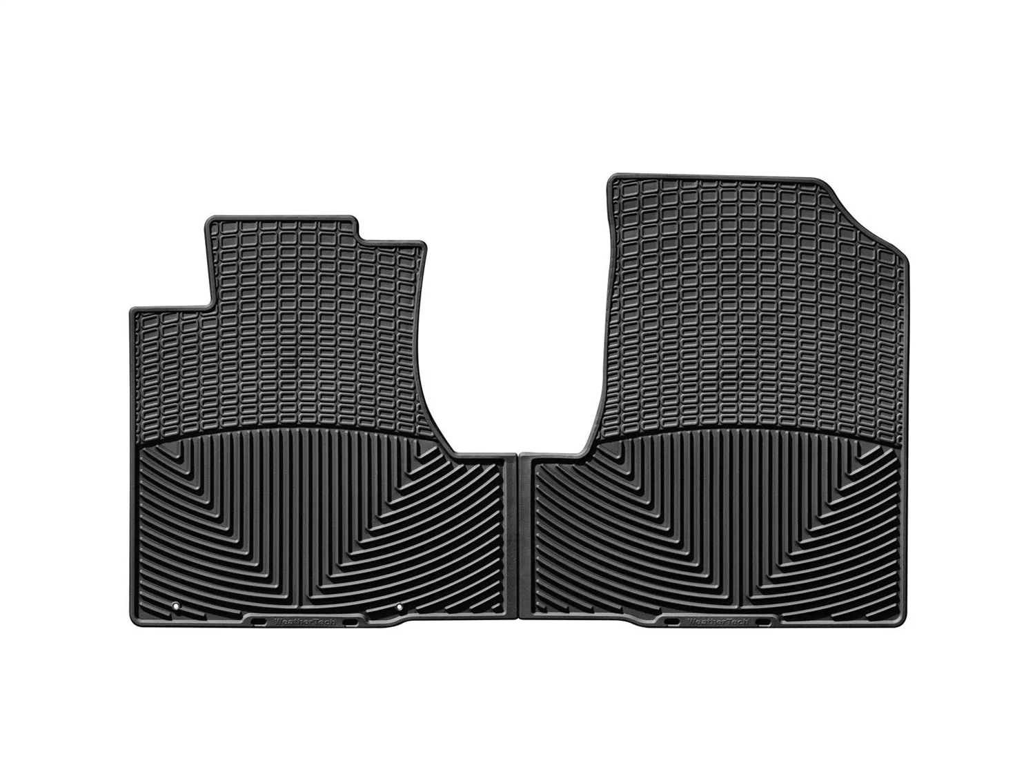 WeatherTech All Weather Floor Mats; Black; Front;