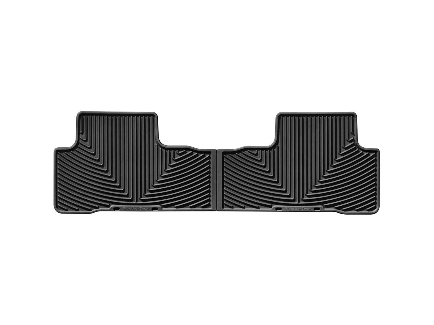 WeatherTech All Weather Floor Mats; Black; Rear;