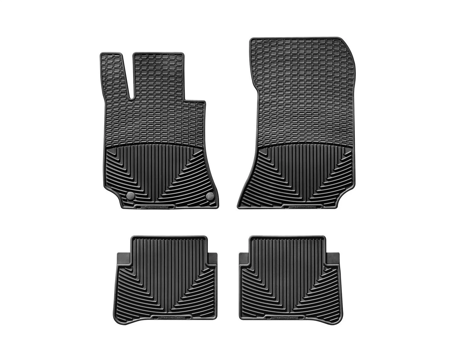WeatherTech All Weather Floor Mats; Black; Front and Rear;