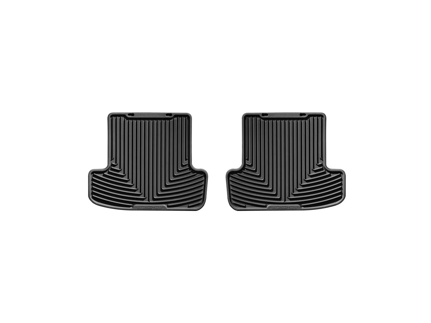 WeatherTech All Weather Floor Mats; Black; Rear;