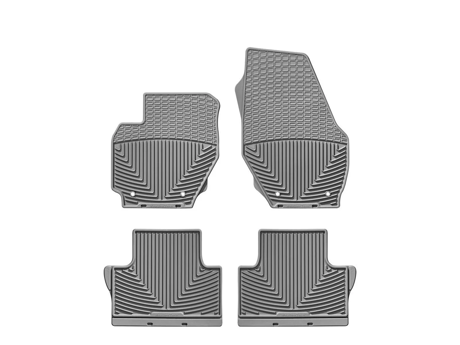 WeatherTech All Weather Floor Mats; Gray; Front and Rear;