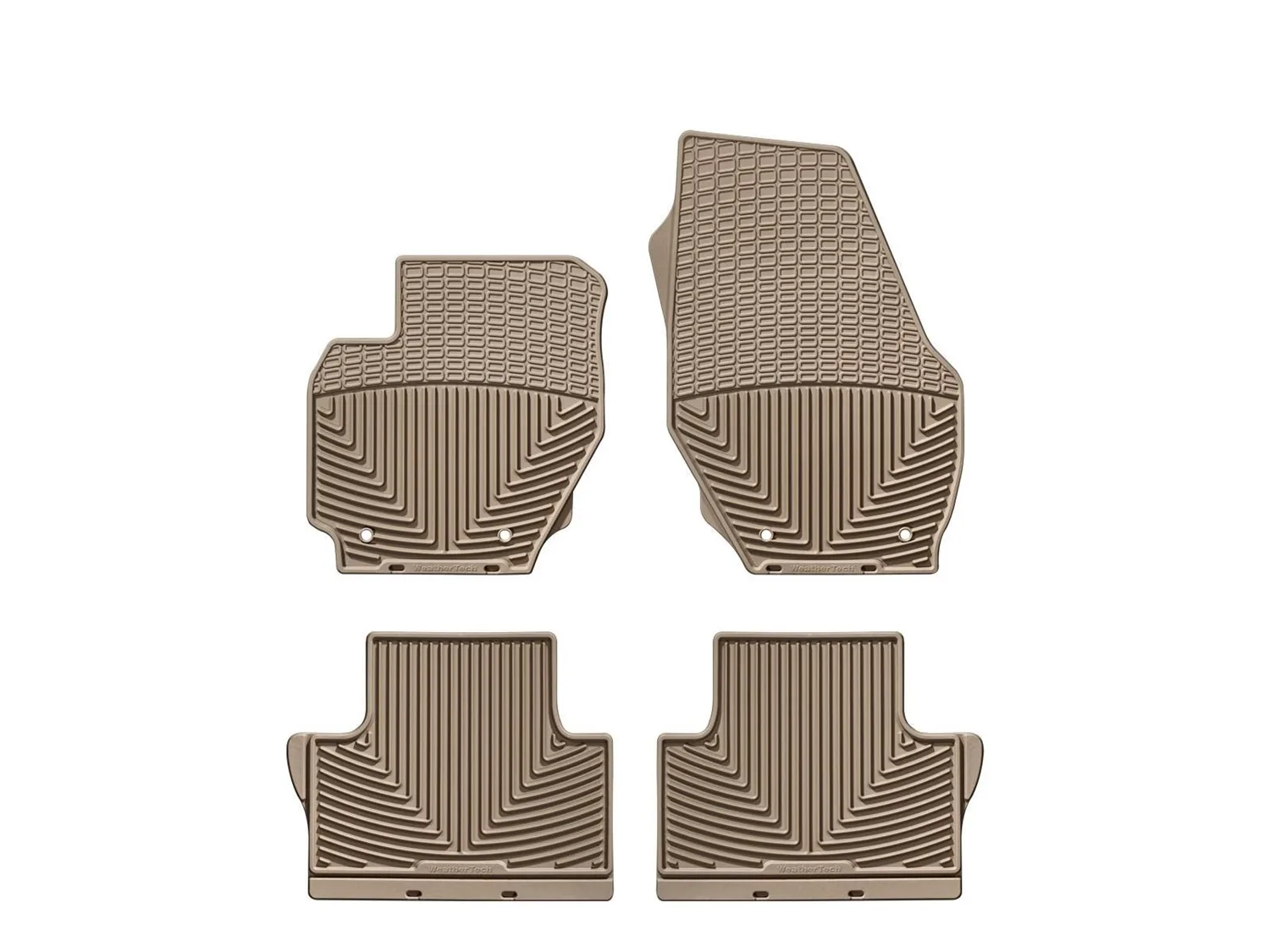 WeatherTech All Weather Floor Mats; Tan; Front and Rear;