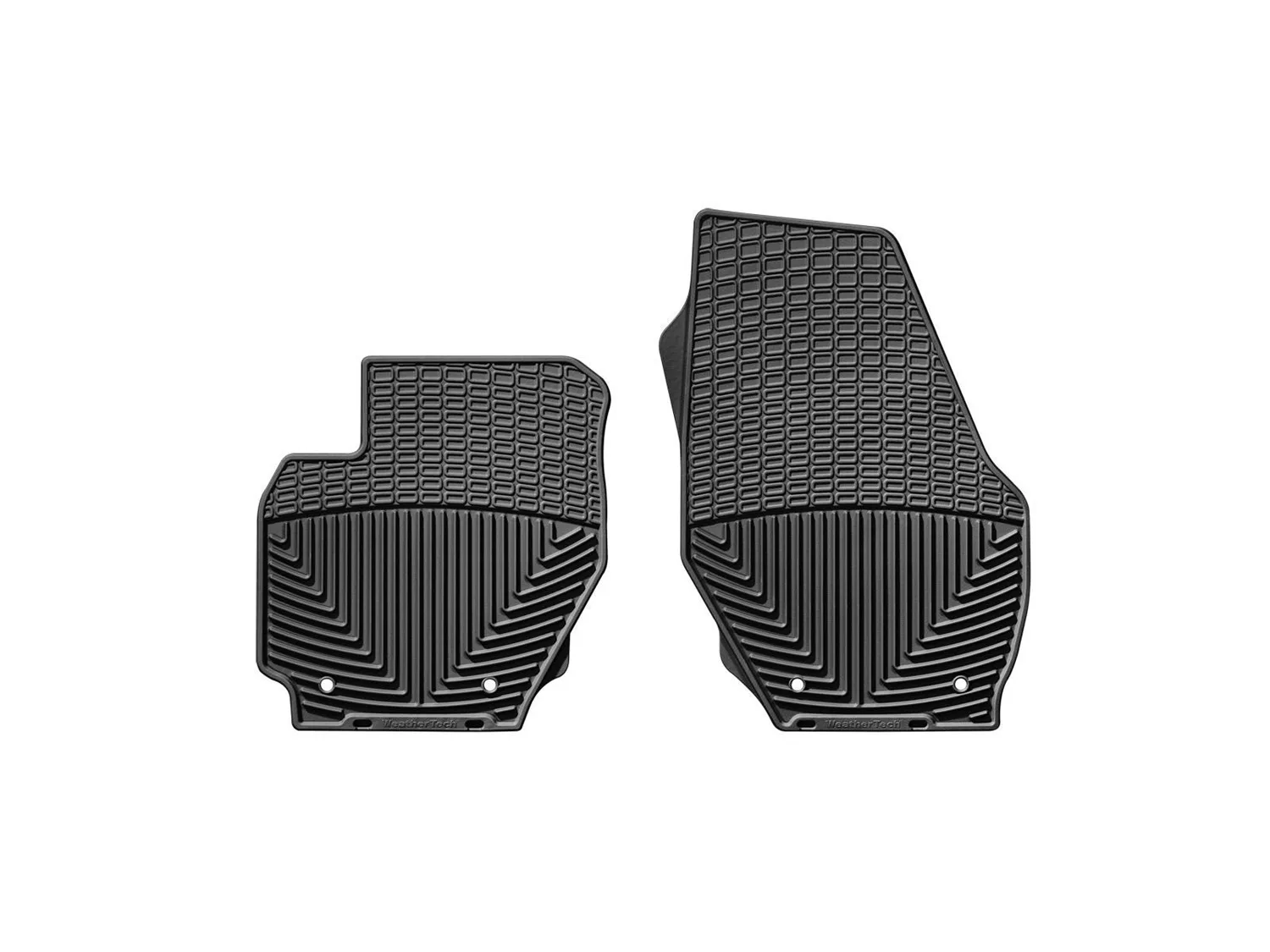WeatherTech All Weather Floor Mats; Black; Front;