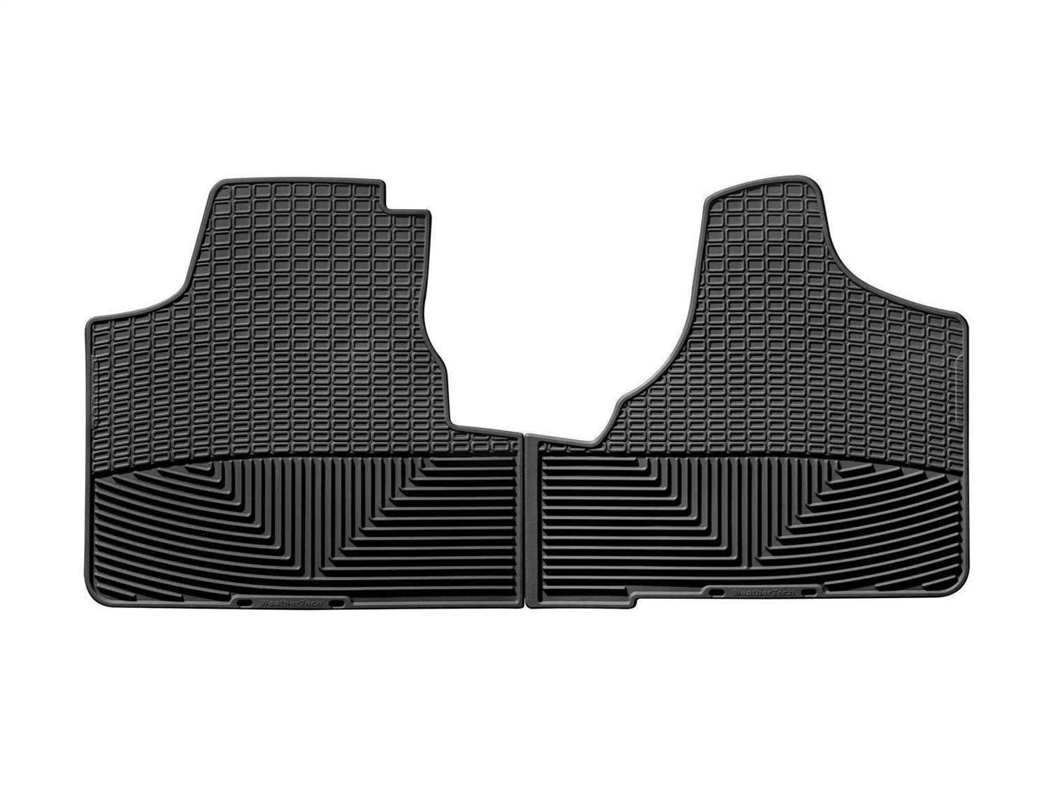 WeatherTech All Weather Floor Mats; Black; Front;