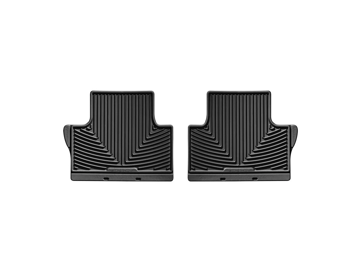 WeatherTech All Weather Floor Mats; Black; Rear;