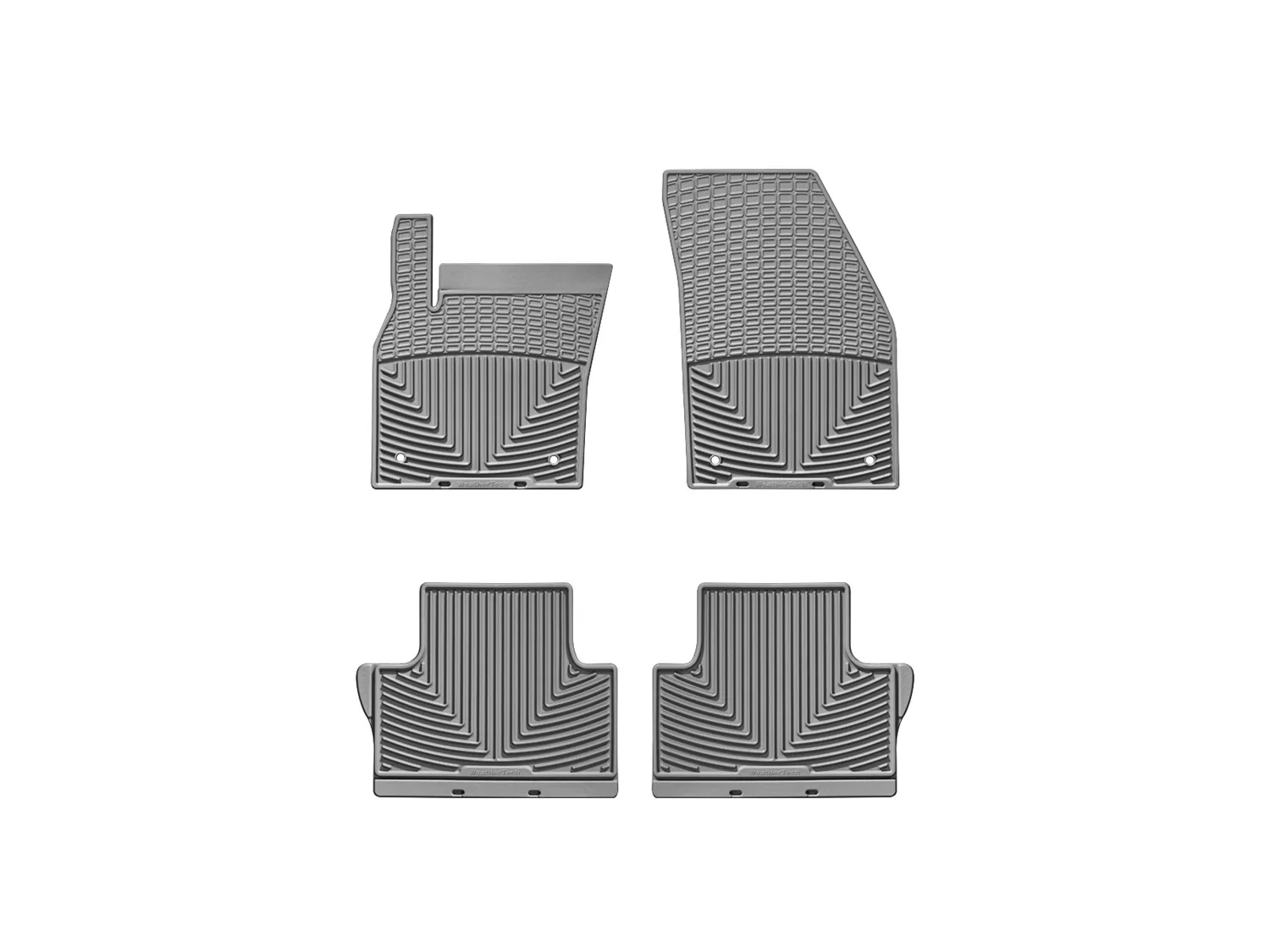 WeatherTech All Weather Floor Mats; Gray; Front and Rear;