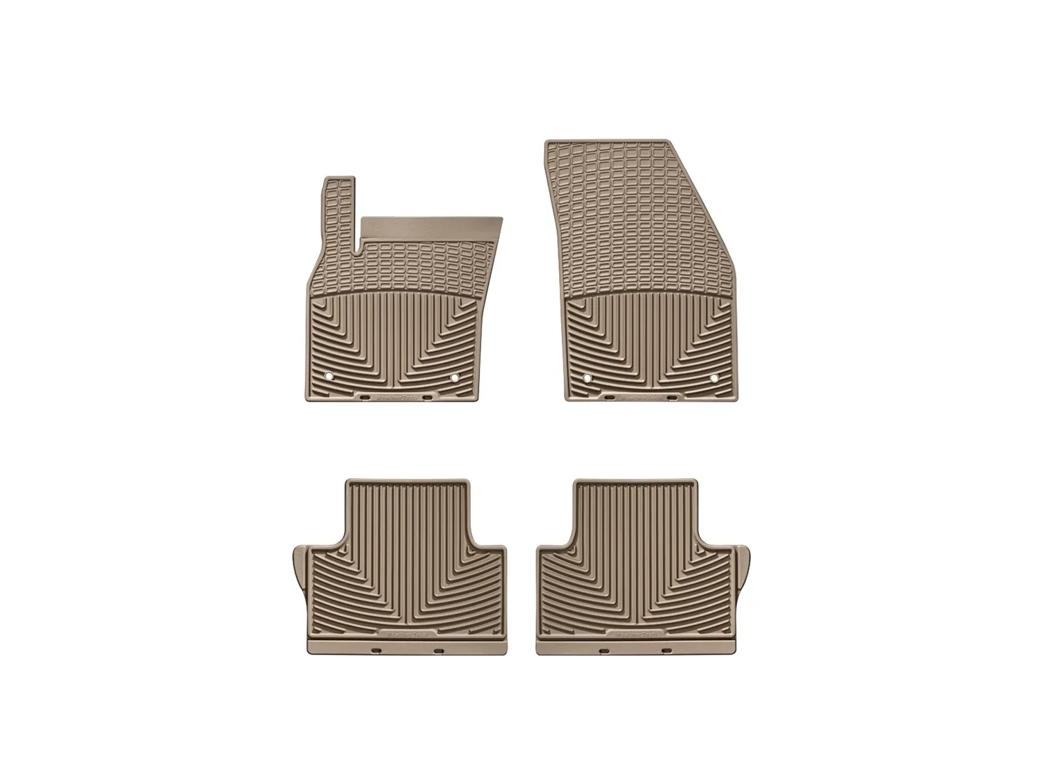 WeatherTech All Weather Floor Mats; Tan; Front and Rear;