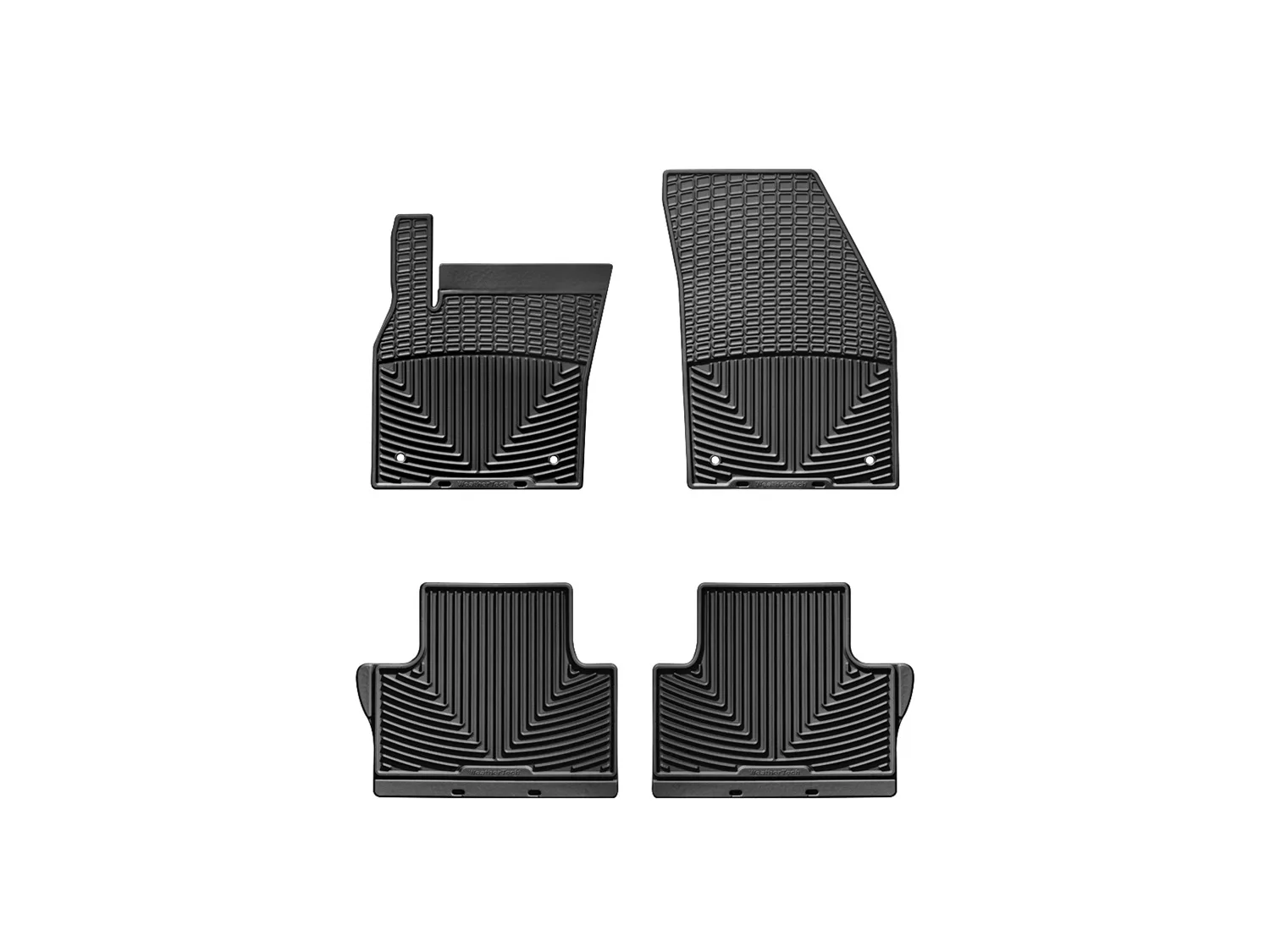 WeatherTech All Weather Floor Mats; Black; Front and Rear;