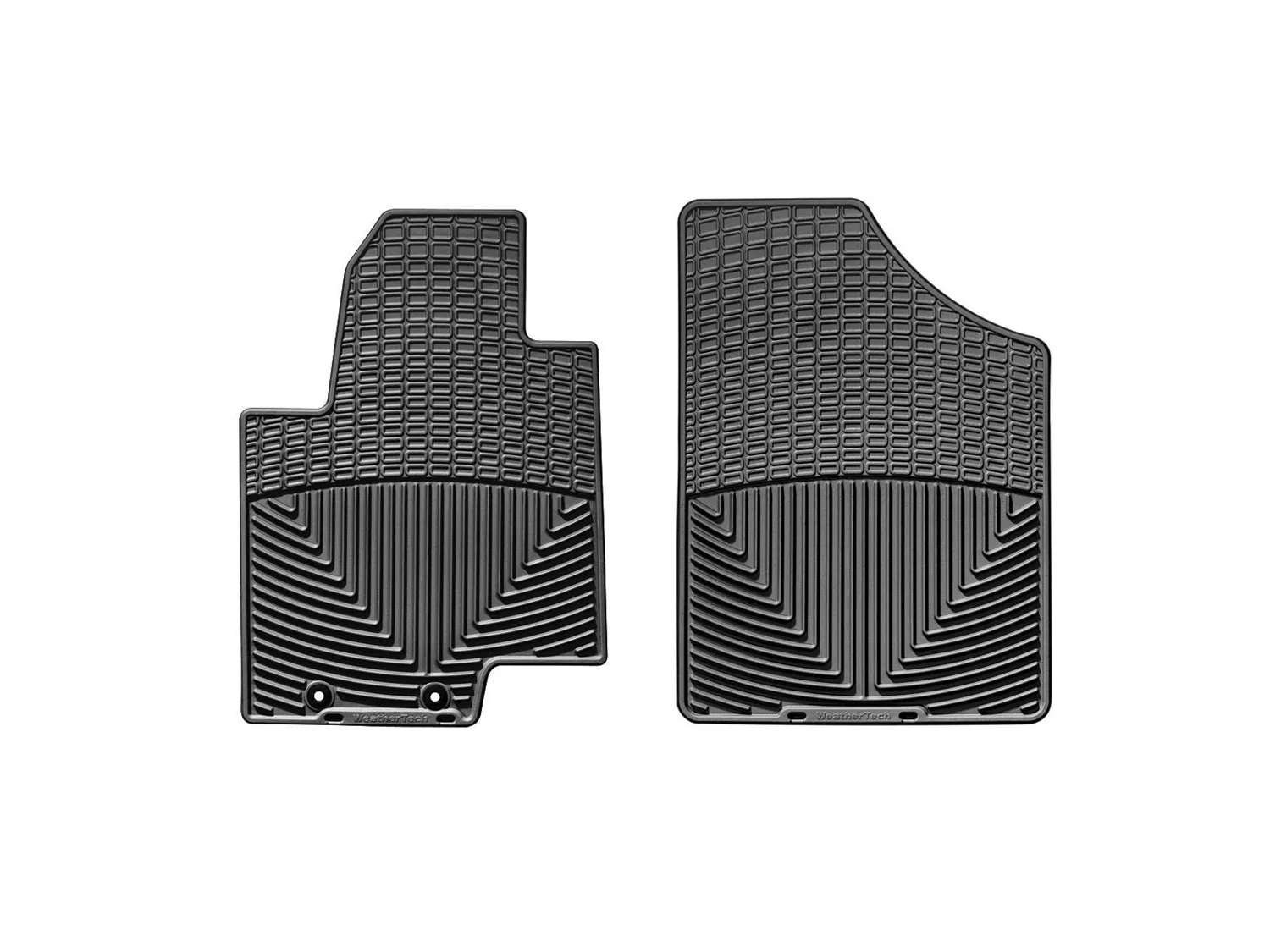 WeatherTech All Weather Floor Mats; Black; Front;