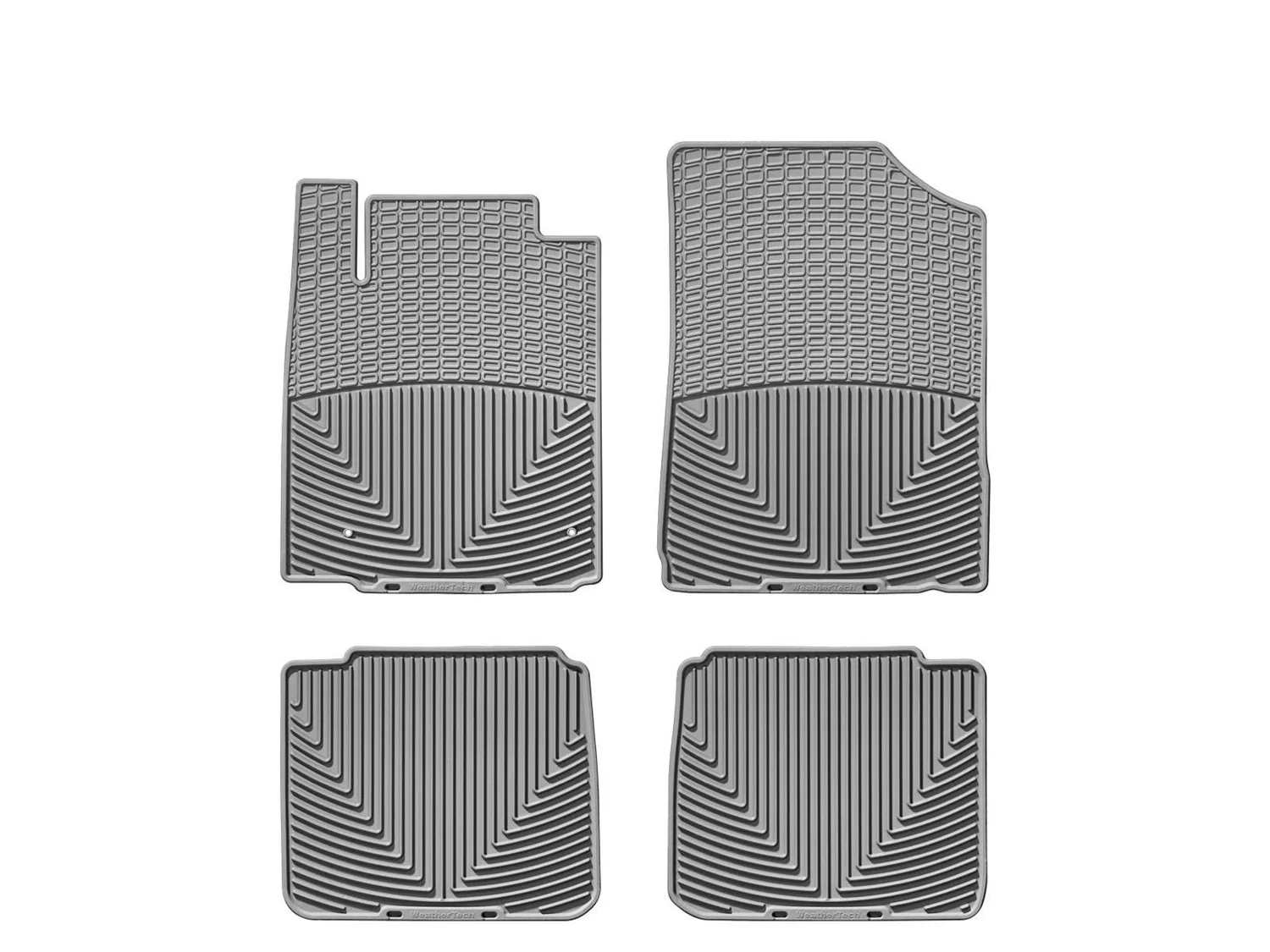 WeatherTech All Weather Floor Mats; Gray; Front and Rear;