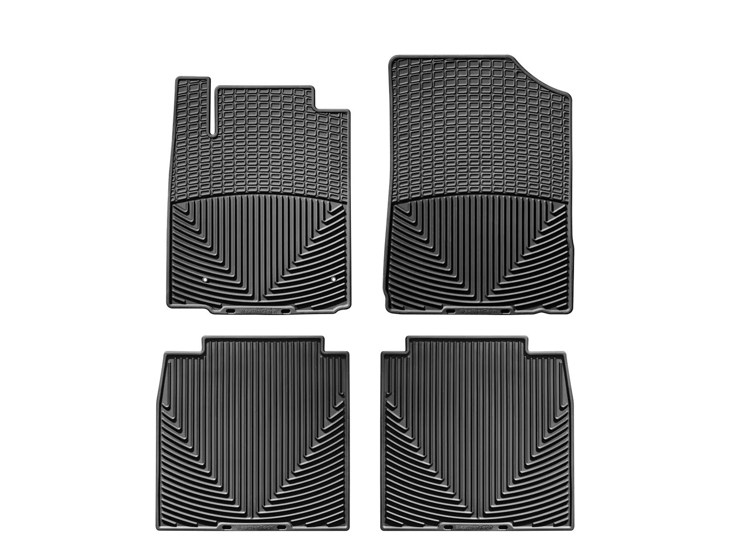 WeatherTech All Weather Floor Mats; Black; Front and Rear;