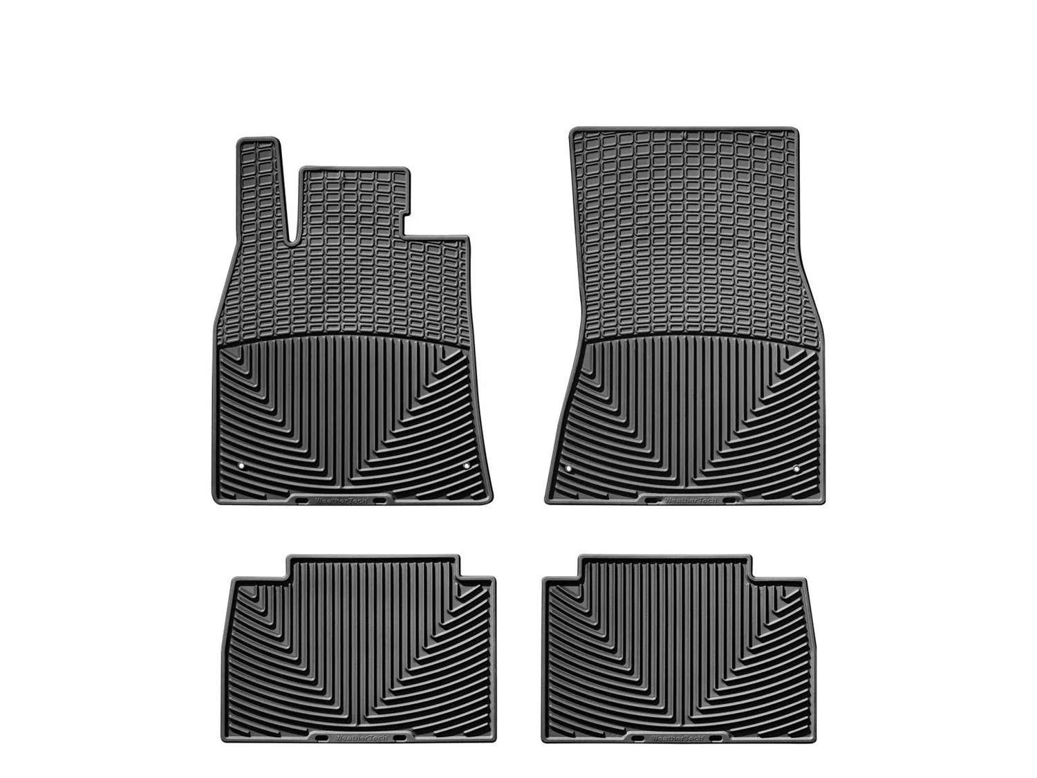 WeatherTech All Weather Floor Mats; Black; Front and Rear;