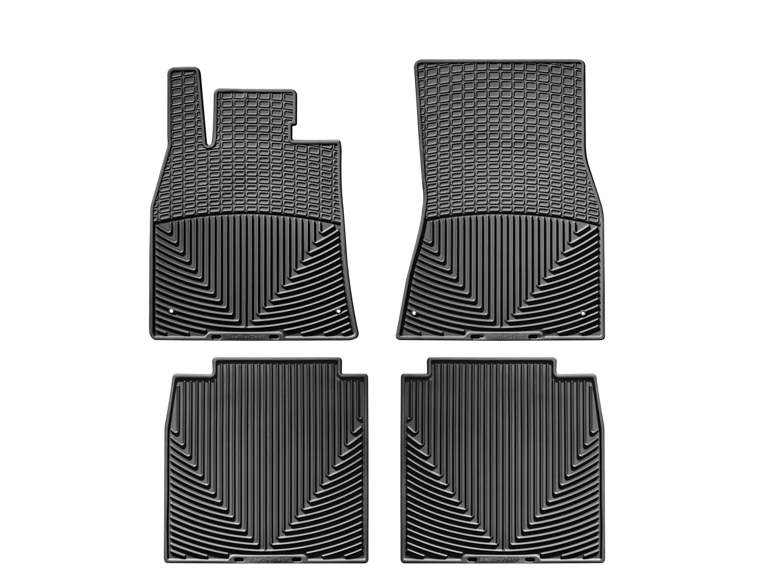WeatherTech All Weather Floor Mats; Black; Front and Rear;