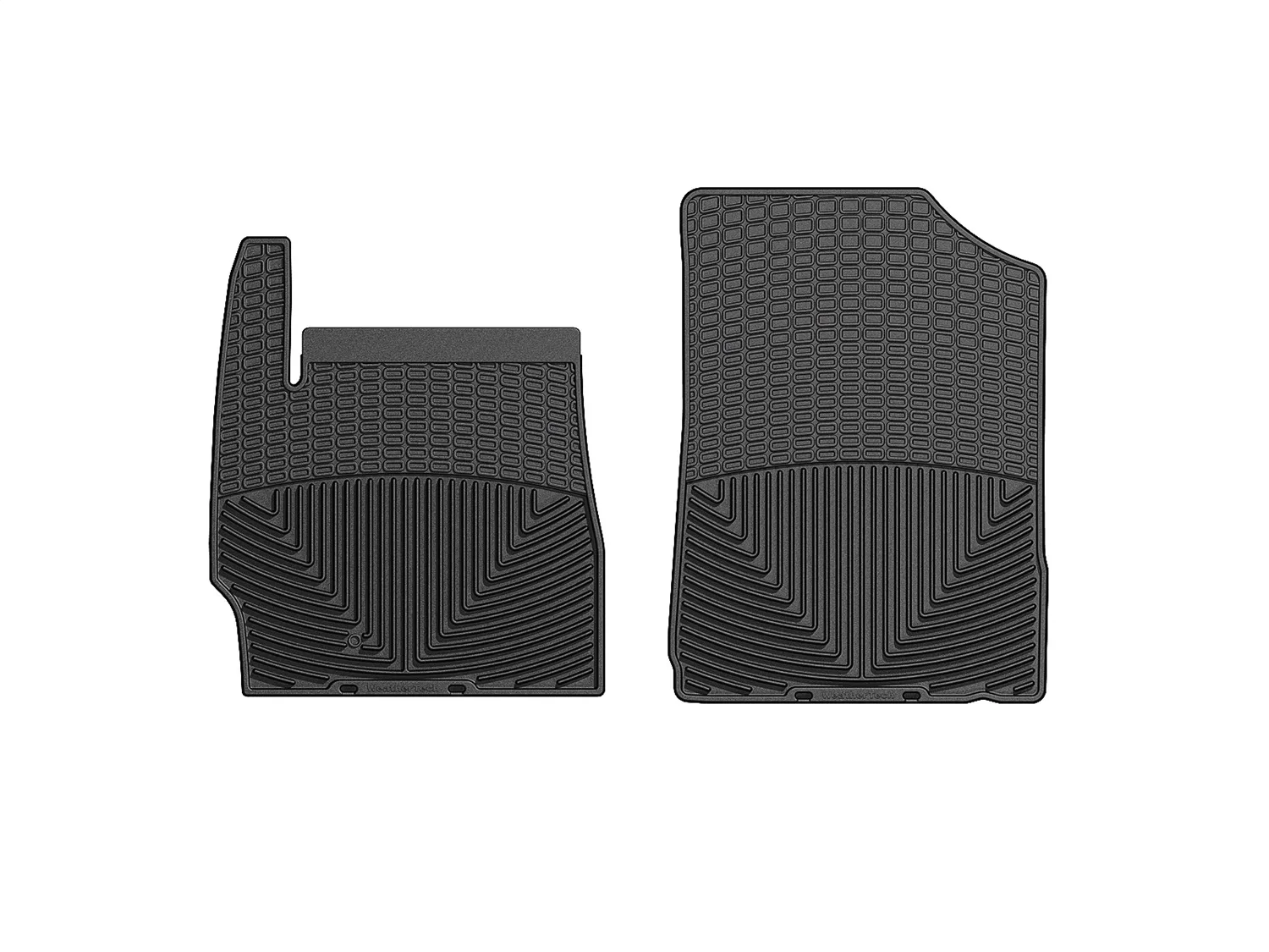 WeatherTech All Weather Floor Mats; Black; Front;