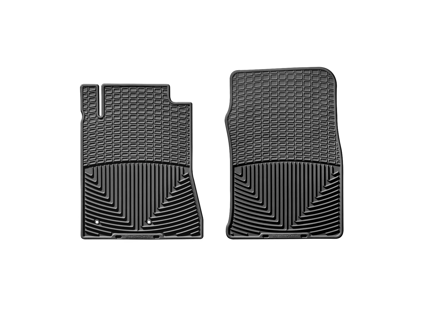 WeatherTech All Weather Floor Mats; Black; Front;