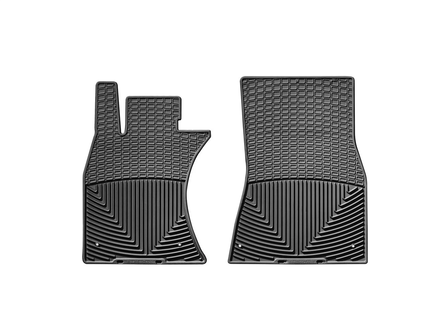 WeatherTech All Weather Floor Mats; Black; Front;