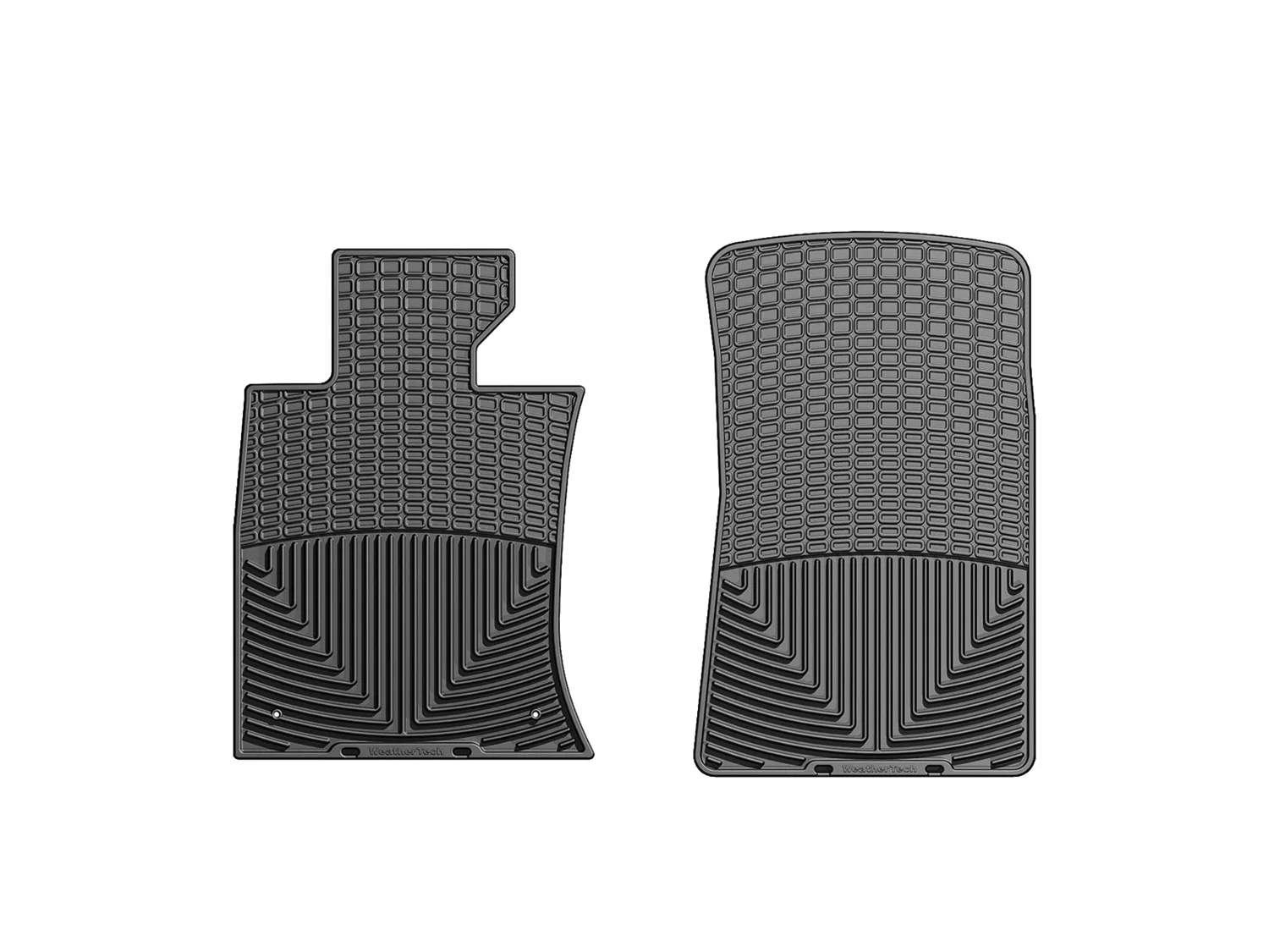 WeatherTech All Weather Floor Mats; Black; Front;
