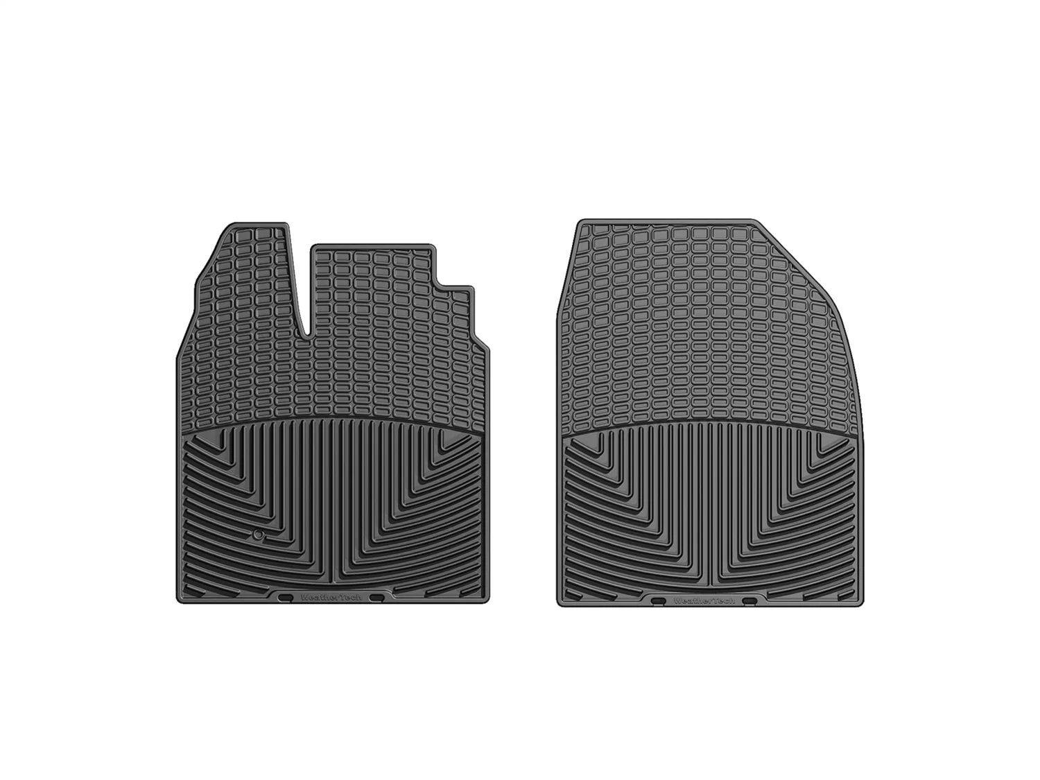 WeatherTech All Weather Floor Mats; Black; Front;