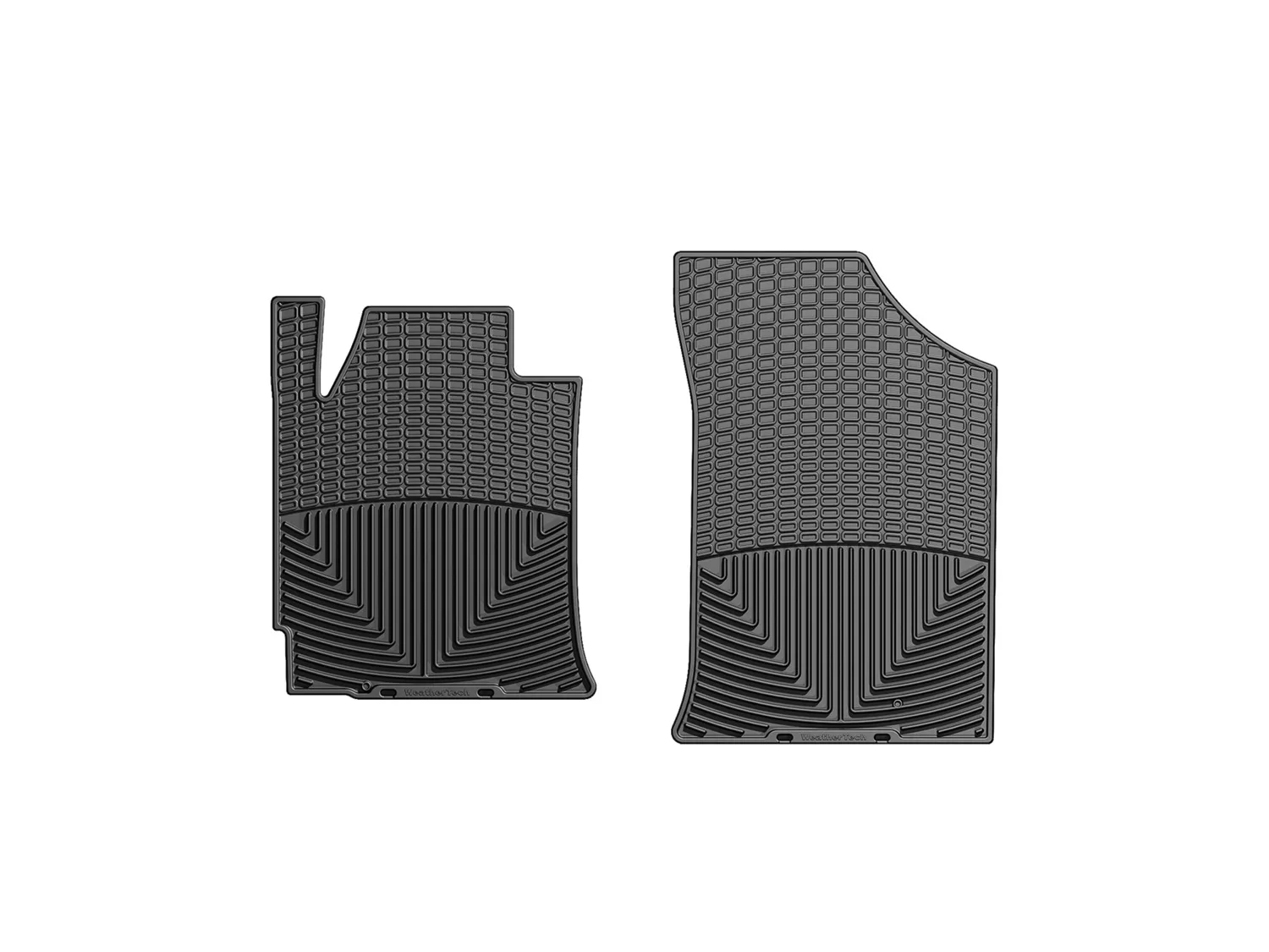 WeatherTech All Weather Floor Mats; Black; Front;