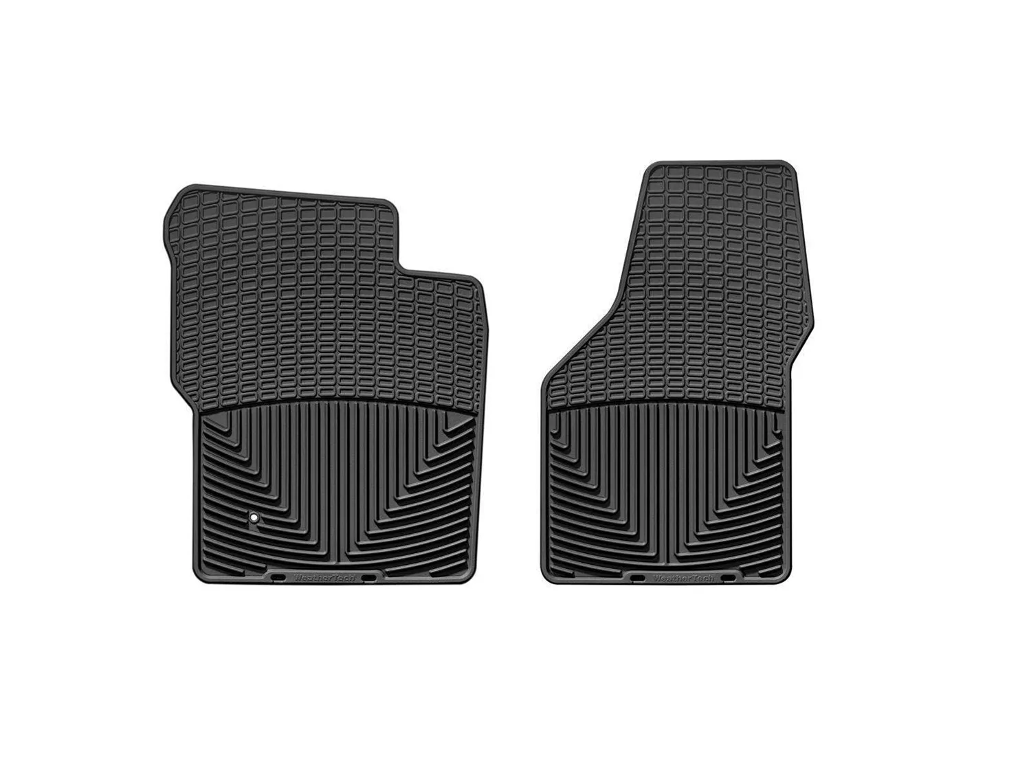 WeatherTech All Weather Floor Mats; Black; Front;