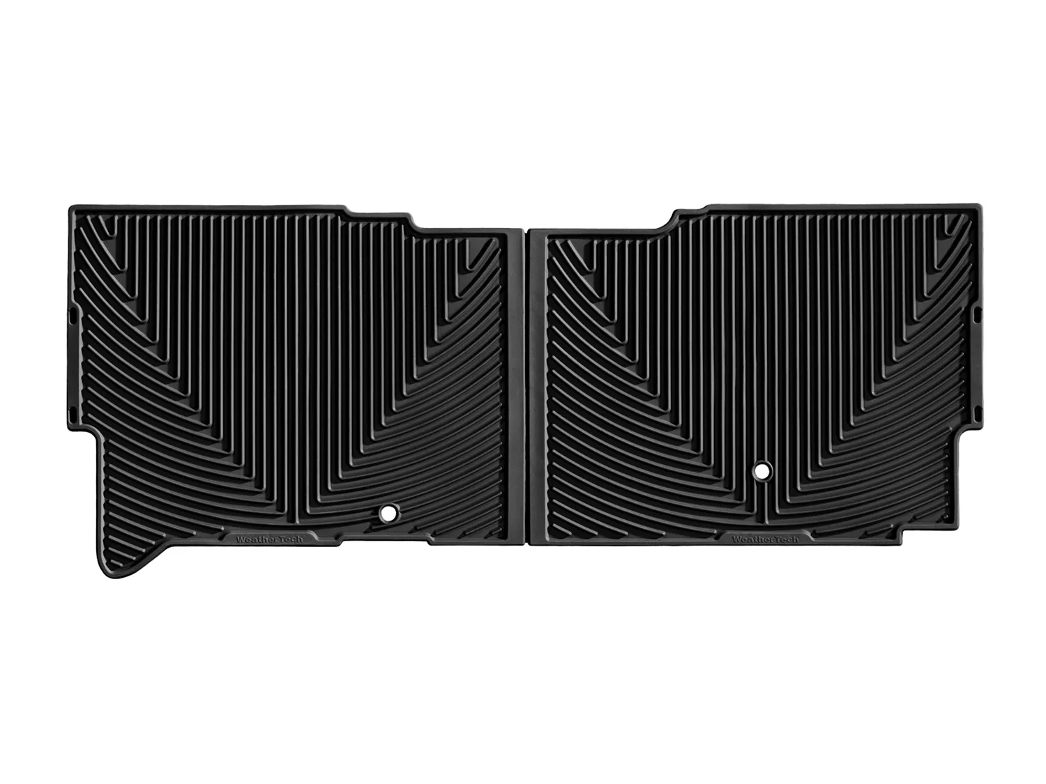 WeatherTech All Weather Floor Mats; Black; Rear;