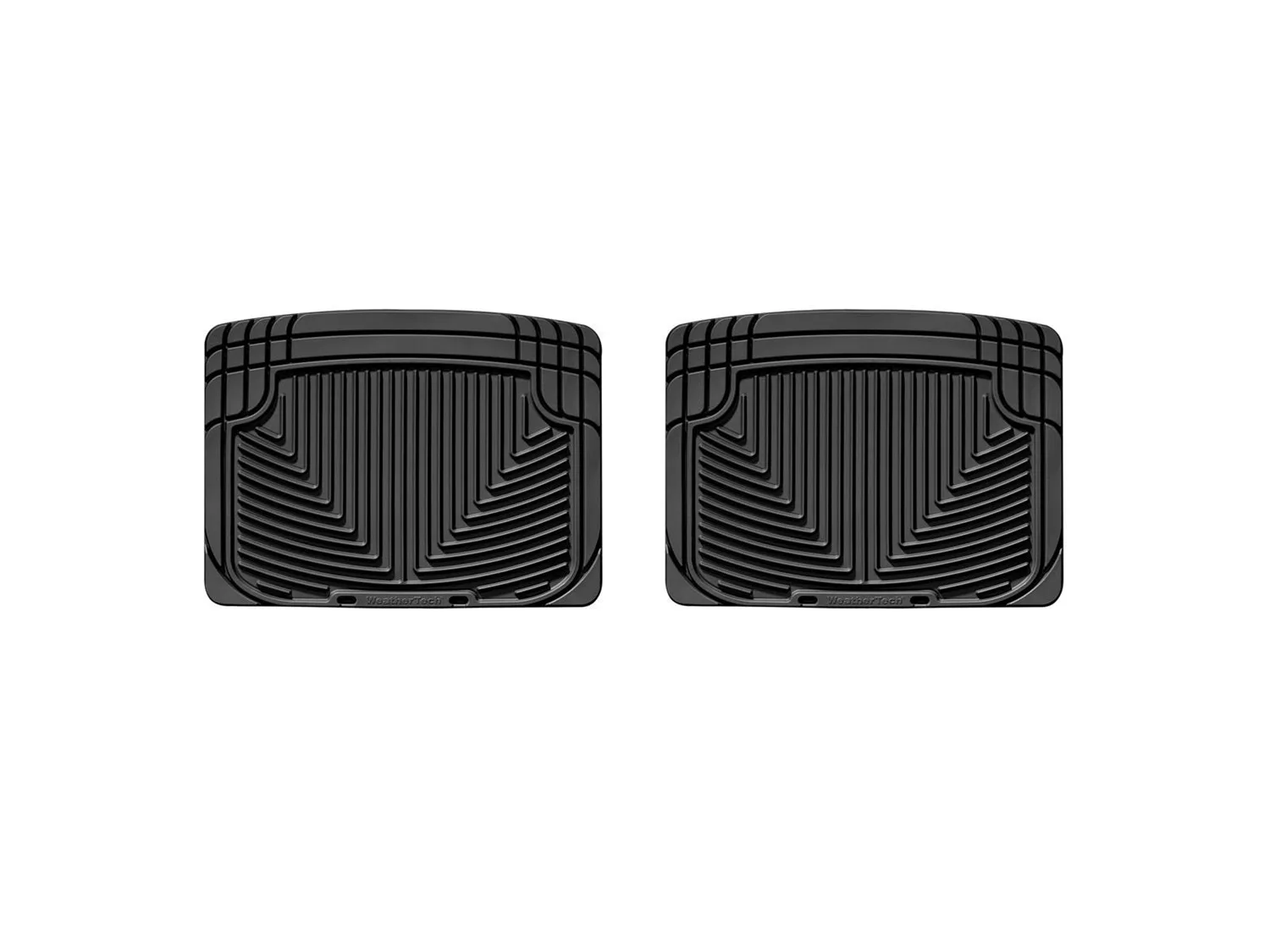 WeatherTech All Weather Floor Mats; Black; Rear;