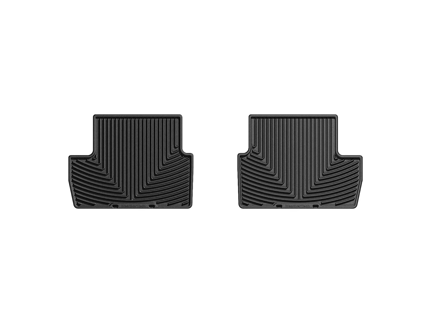 WeatherTech All Weather Floor Mats; Black; Rear;