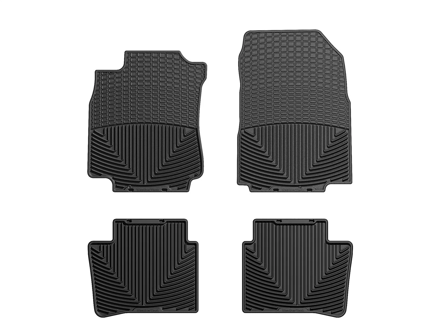 WeatherTech All Weather Floor Mats; Black; Front and Rear;