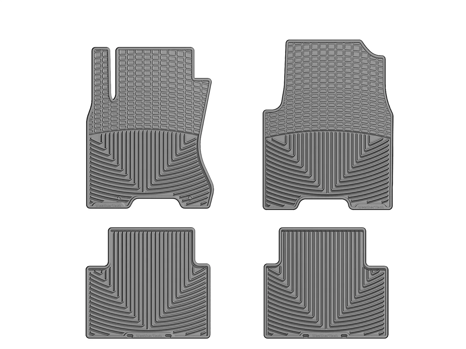 WeatherTech All Weather Floor Mats; Gray; Front and Rear;
