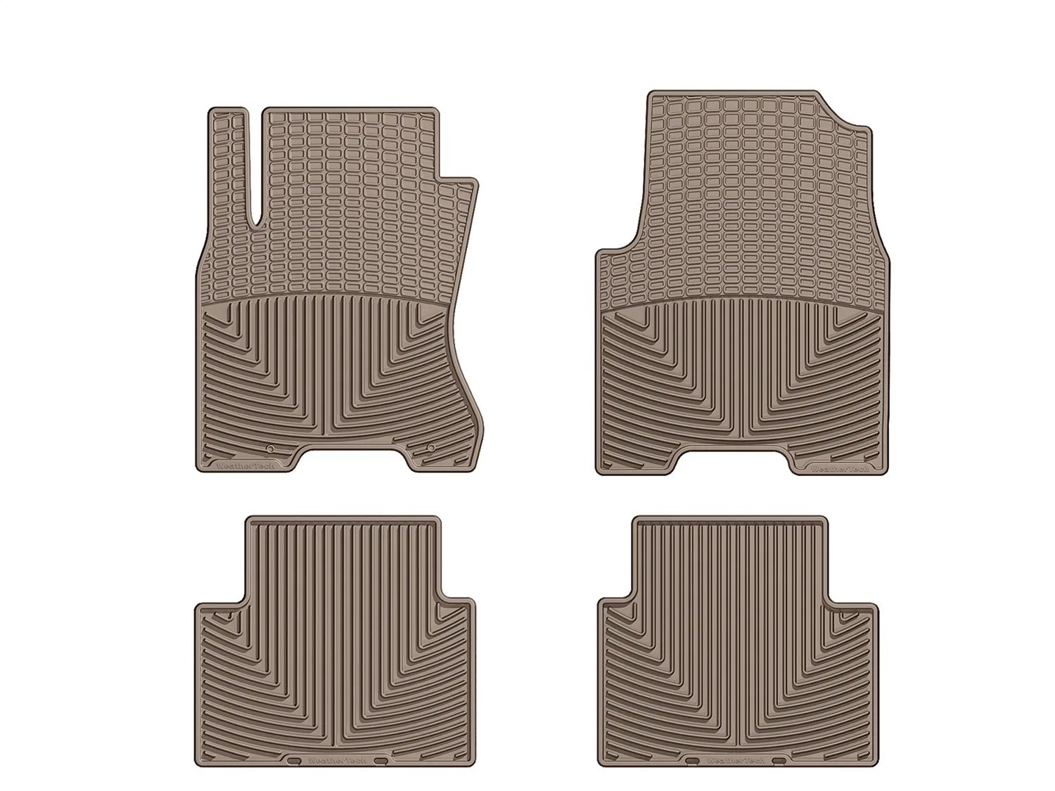 WeatherTech All Weather Floor Mats; Tan; Front and Rear;
