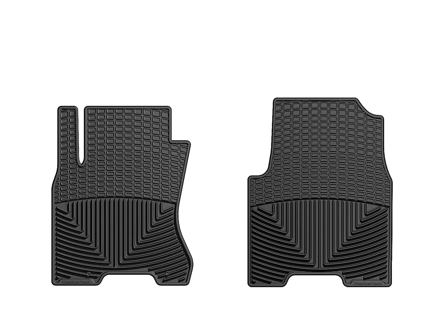 WeatherTech All Weather Floor Mats; Black; Front;