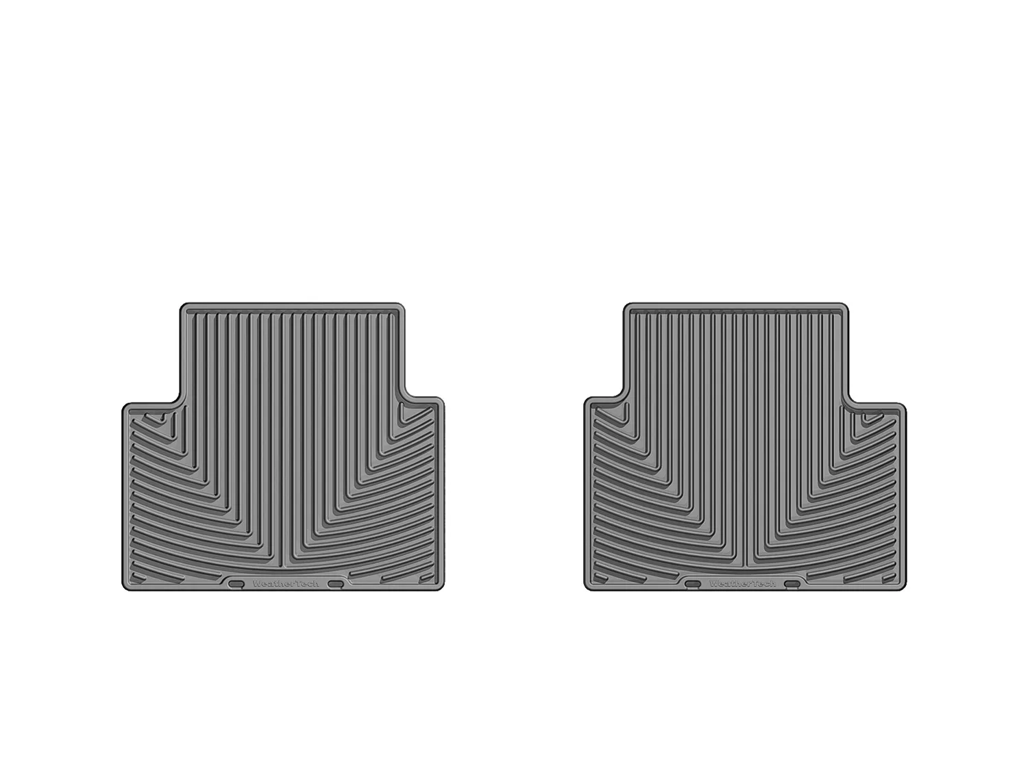 WeatherTech All Weather Floor Mats; Gray; Rear;