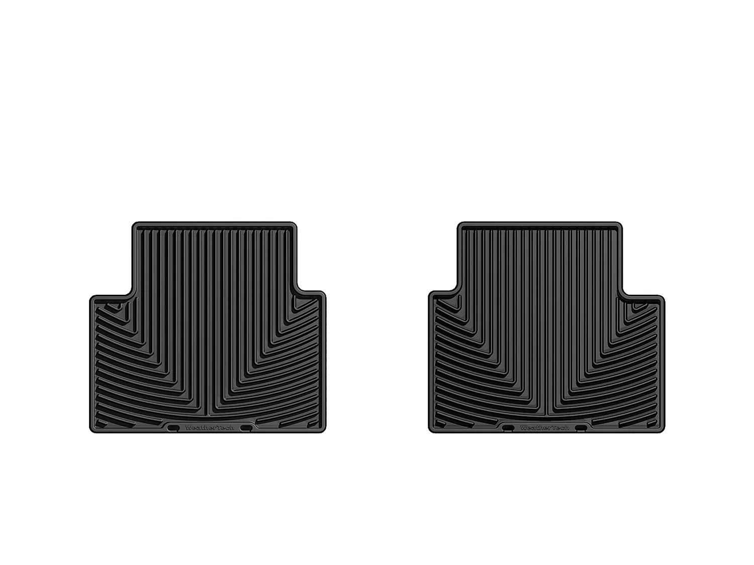 WeatherTech All Weather Floor Mats; Black; Rear;