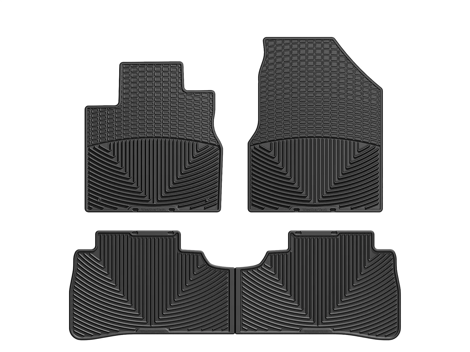 WeatherTech All Weather Floor Mats; Black; Front and Rear;