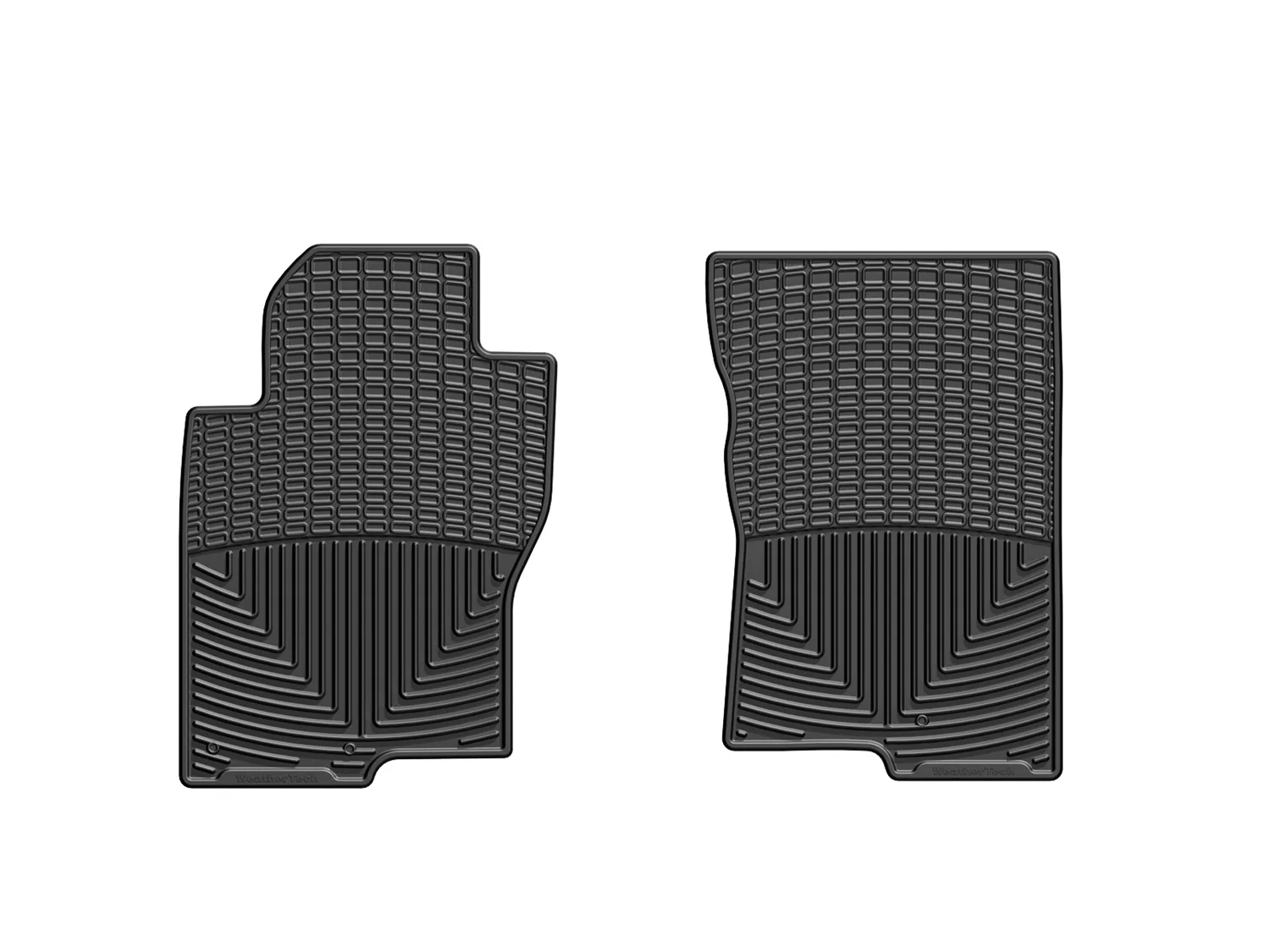 WeatherTech All Weather Floor Mats; Black; Front;