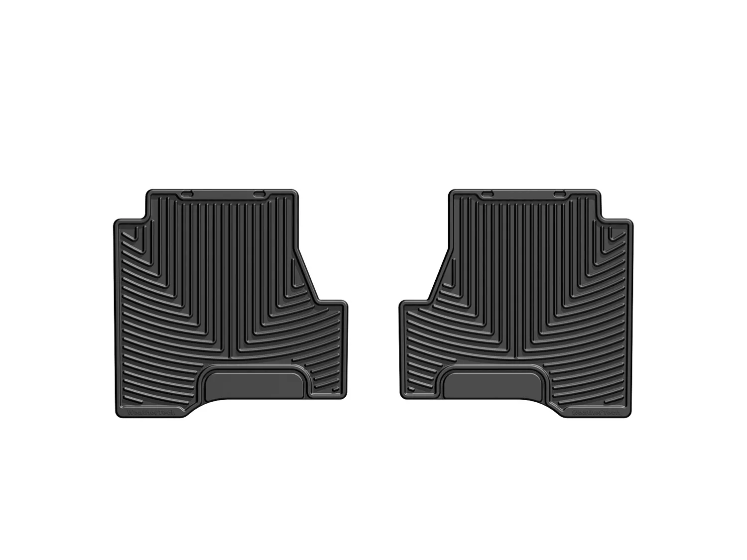 WeatherTech All Weather Floor Mats; Black; Rear;