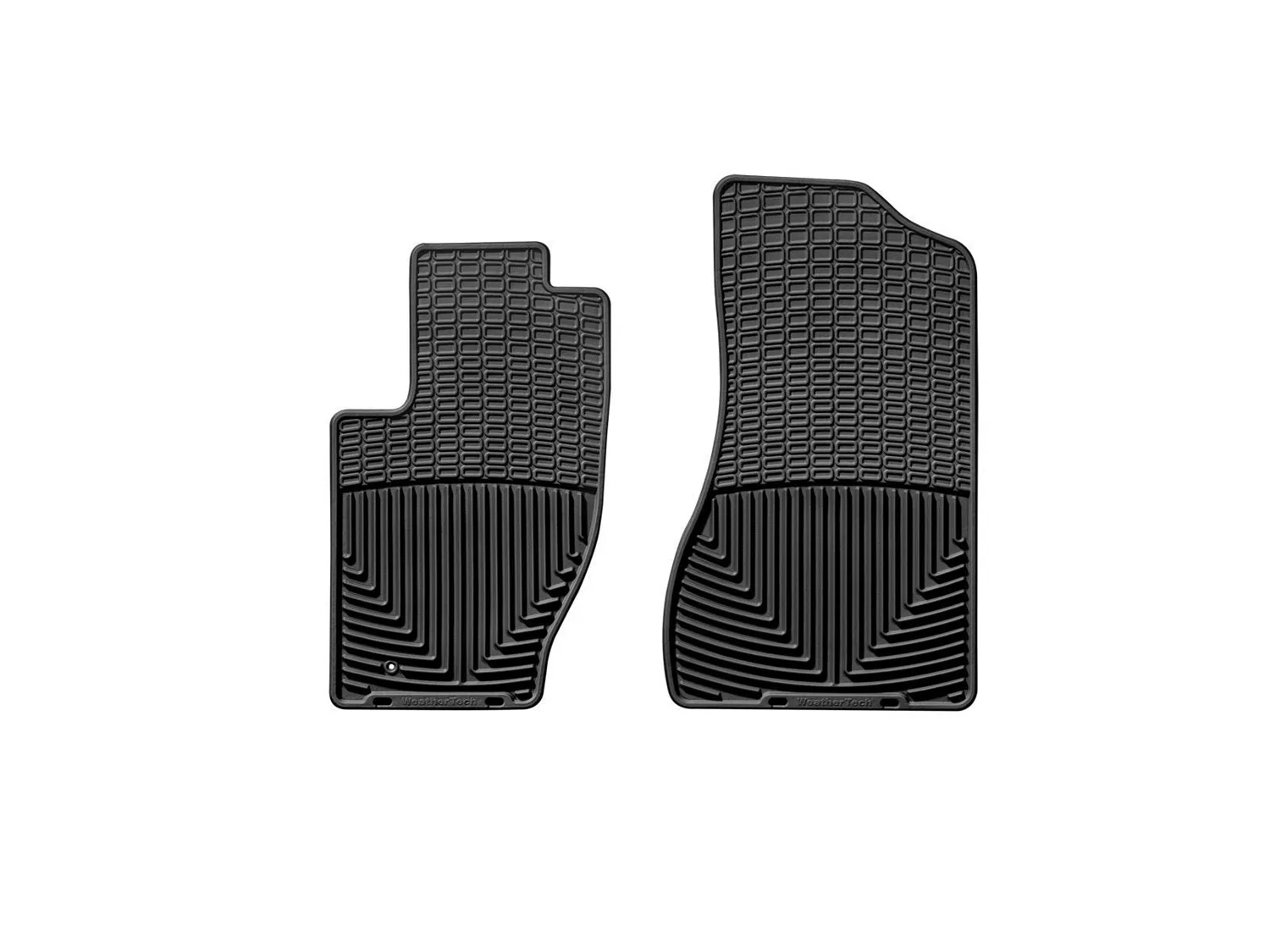 WeatherTech All Weather Floor Mats; Black; Front;