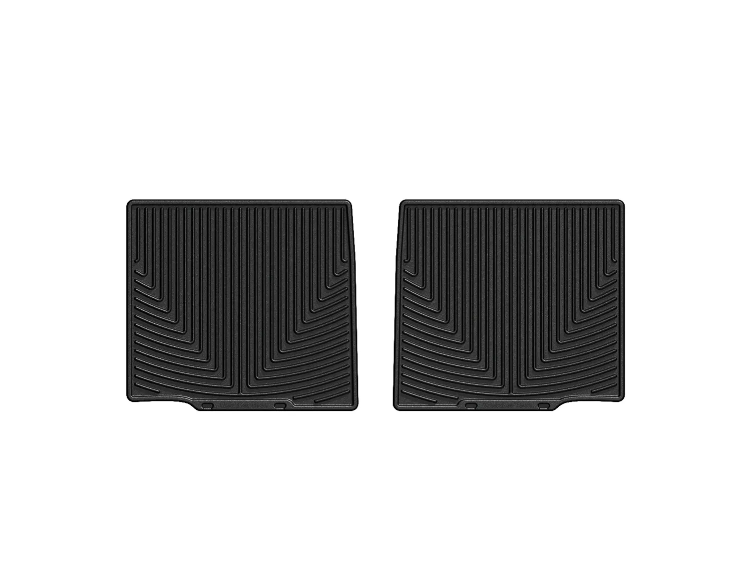 WeatherTech All Weather Floor Mats; Black; Rear;