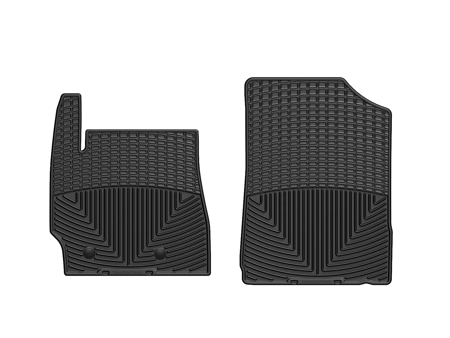WeatherTech All Weather Floor Mats; Black; Front;