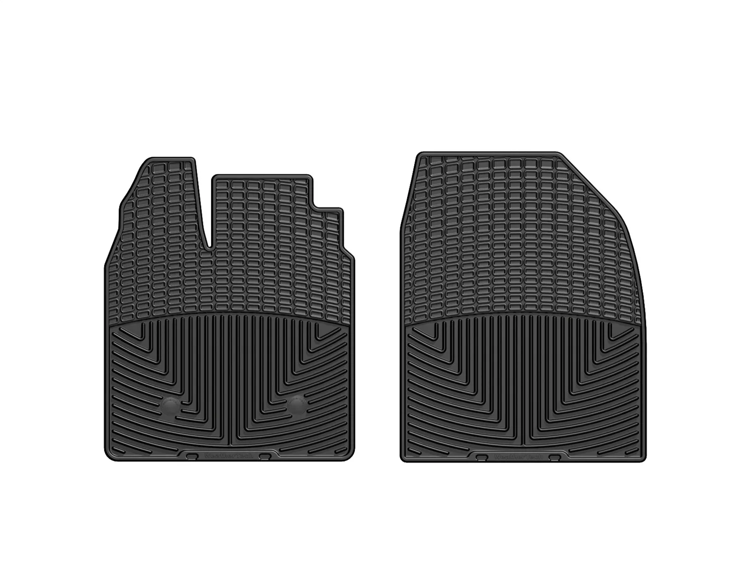 WeatherTech All Weather Floor Mats; Black; Front;