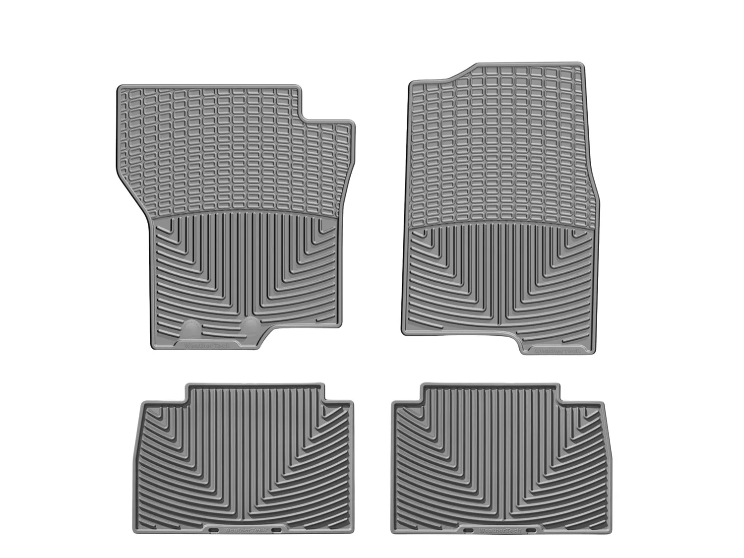 WeatherTech All Weather Floor Mats; Gray; Front and Rear;