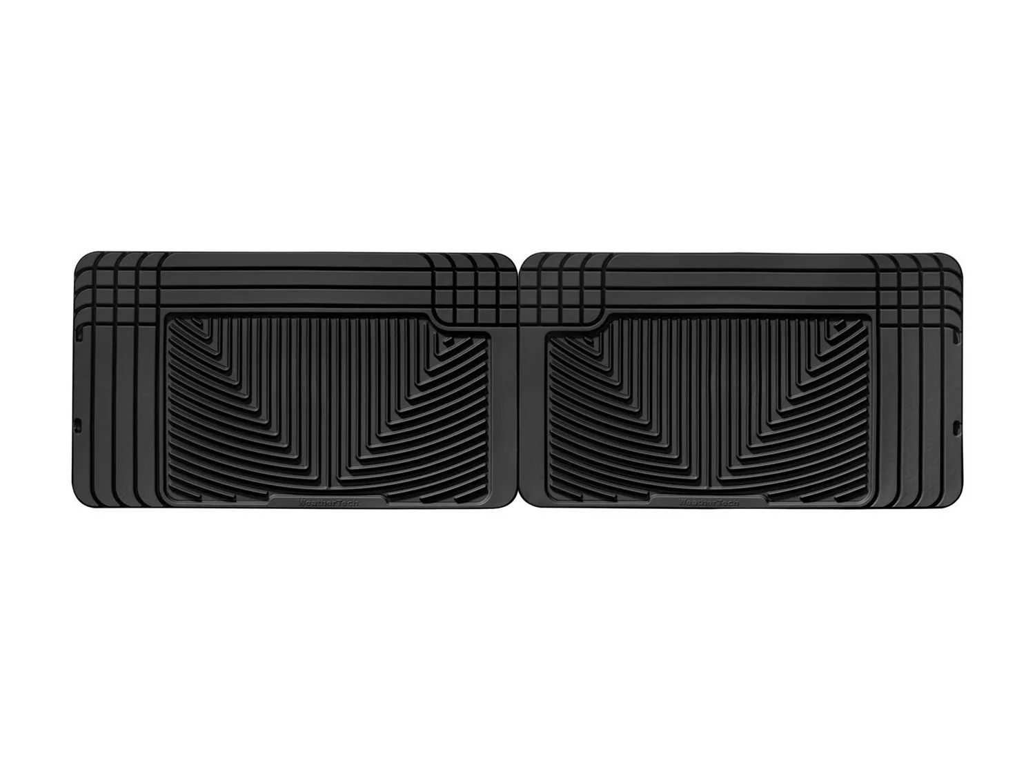WeatherTech All Weather Floor Mats; Black; Rear;