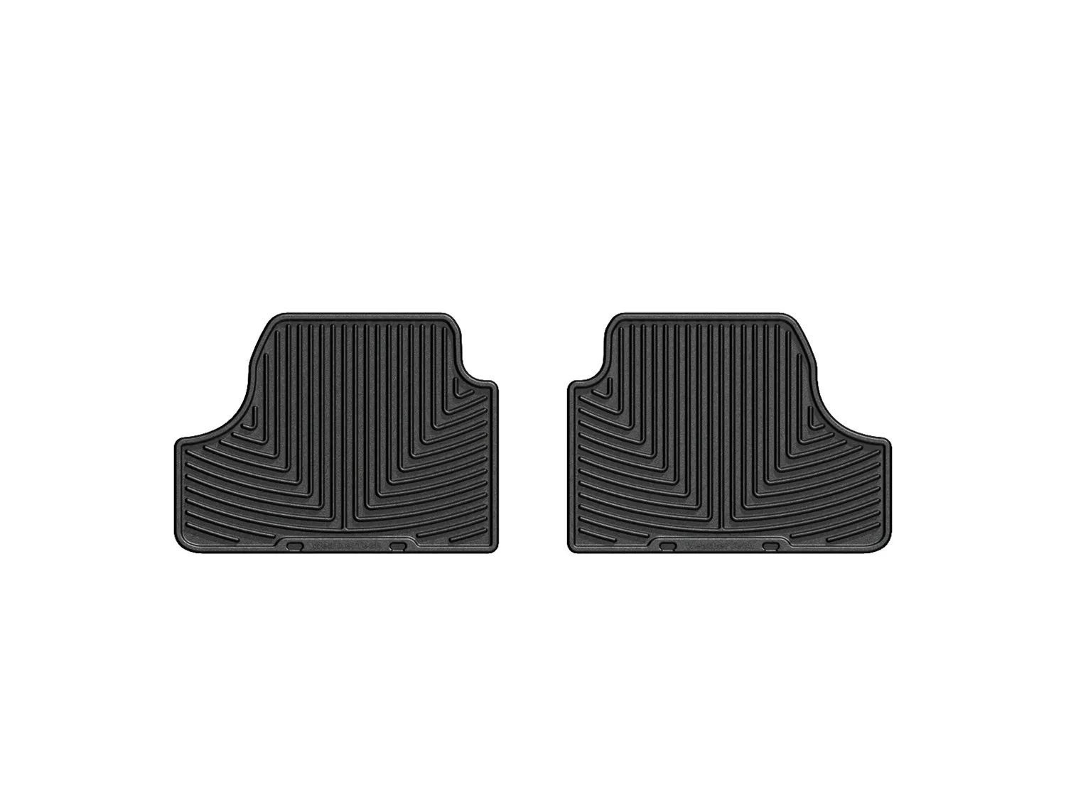 WeatherTech All Weather Floor Mats; Black; Rear;