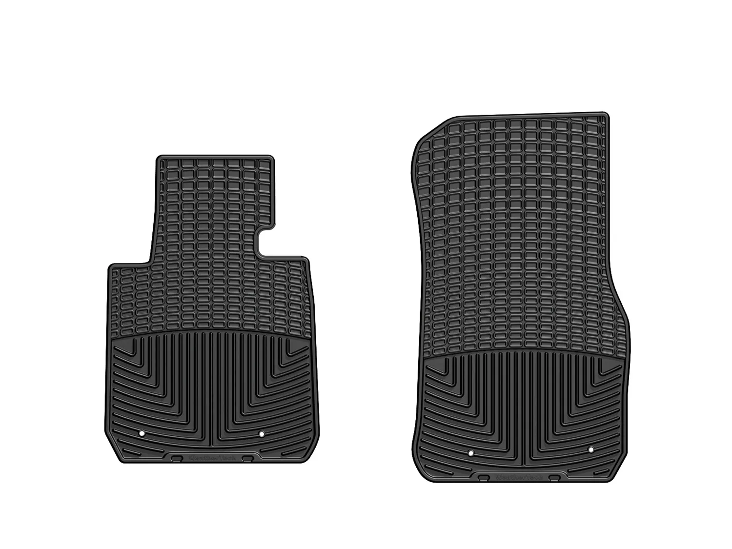 WeatherTech All Weather Floor Mats; Black; Front;