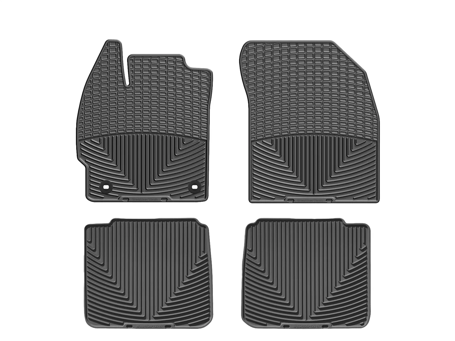 WeatherTech All Weather Floor Mats; Black; Front and Rear;