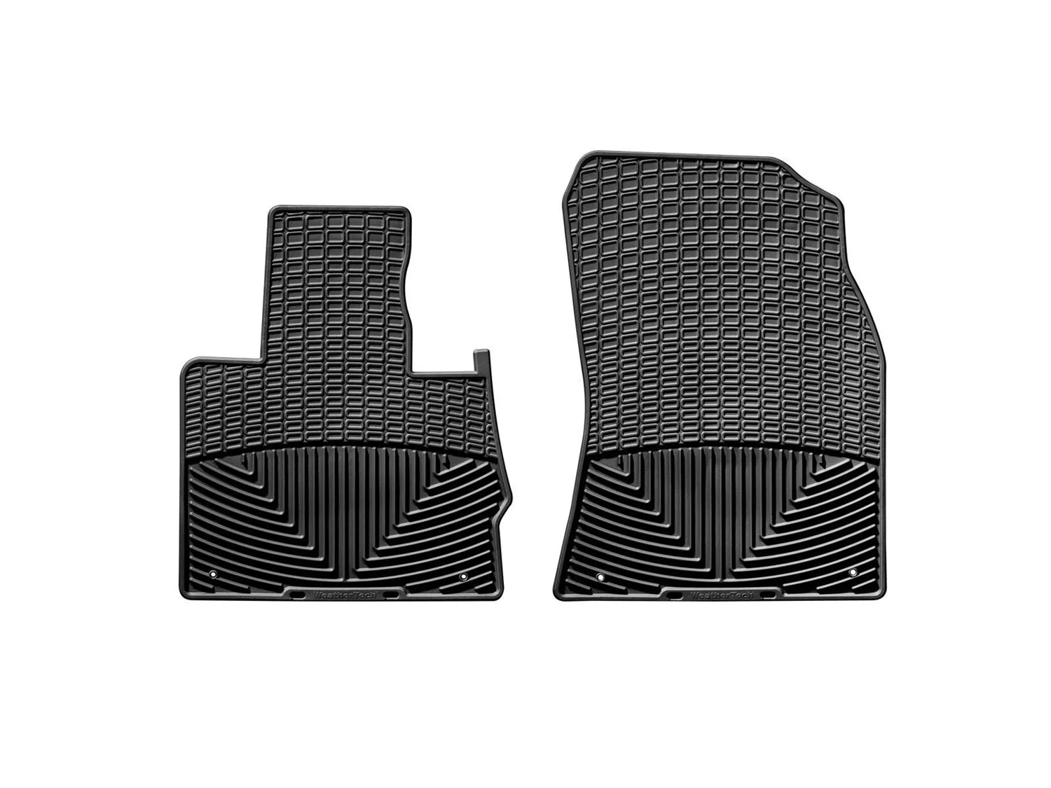 WeatherTech All Weather Floor Mats; Black; Front;