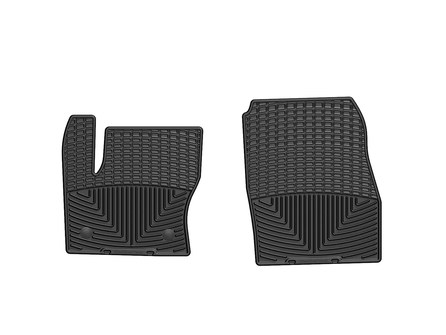 WeatherTech All Weather Floor Mats; Black; Front;